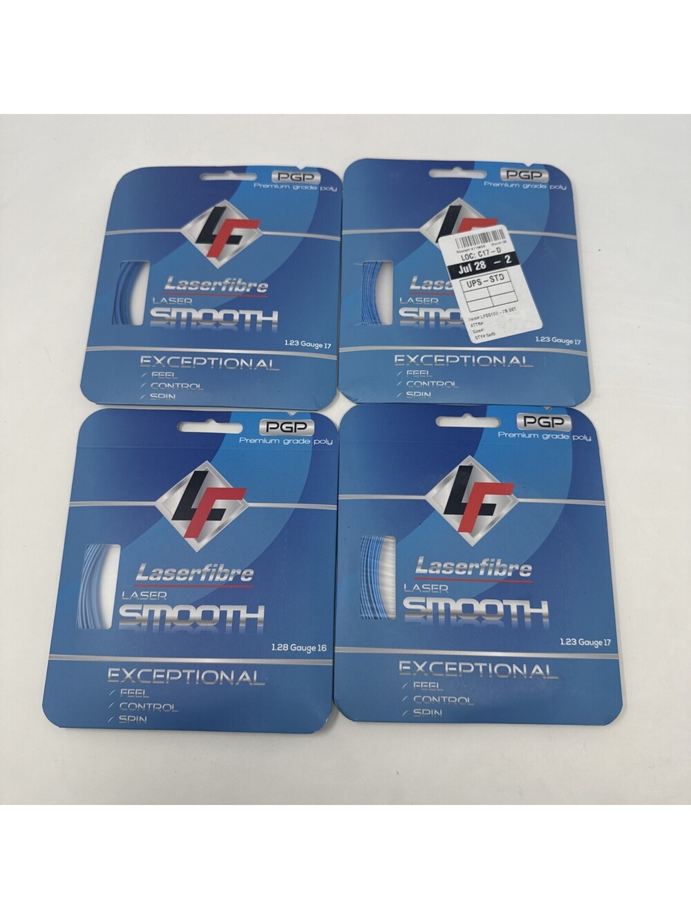Laserfibre Laser Smooth Tennis string 4 packs
